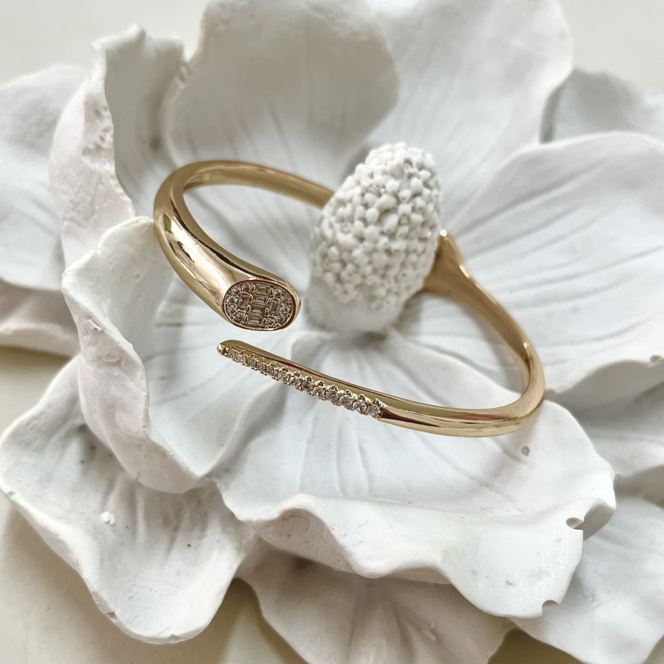 Xuping Zirkon Taş Kelepçe (Rose Gold)
