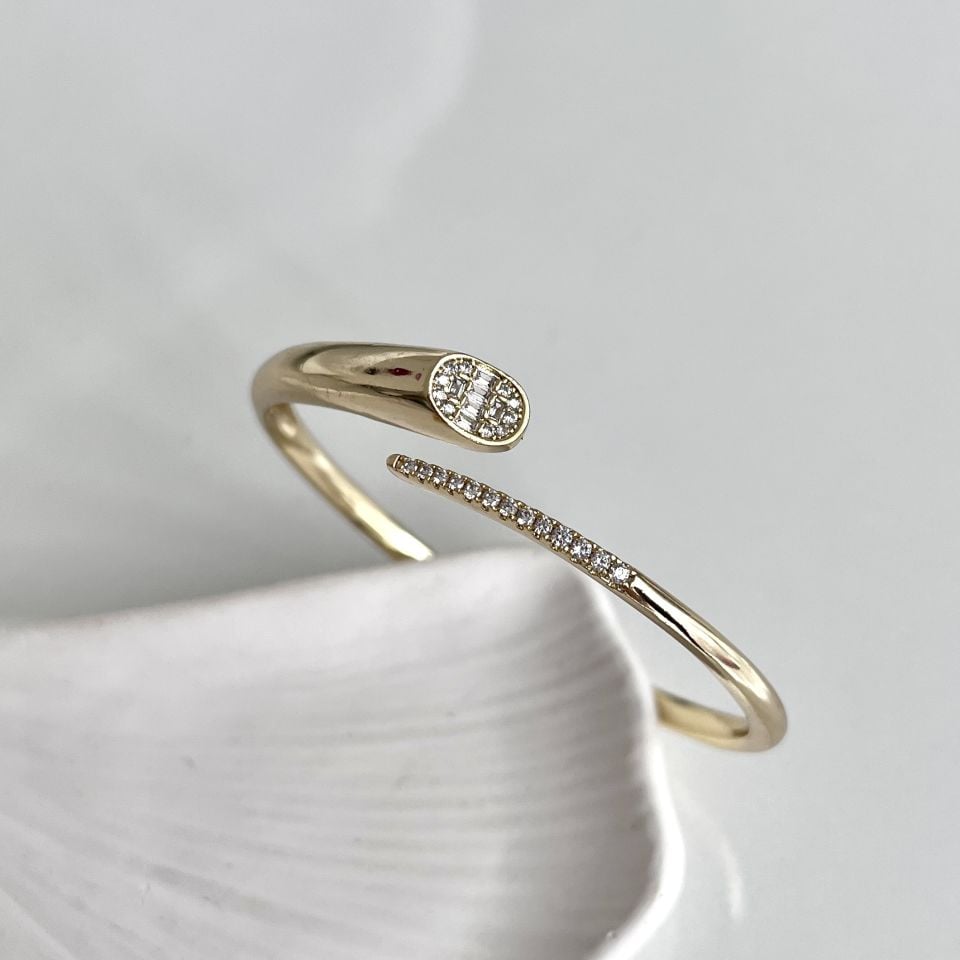 Xuping Taşlı Kelepçe (Gold)