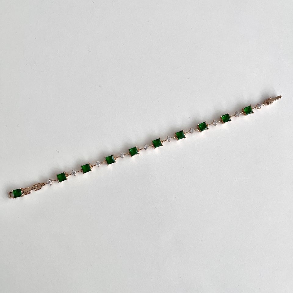 Xuping Yeşil Zirkon Bileklik