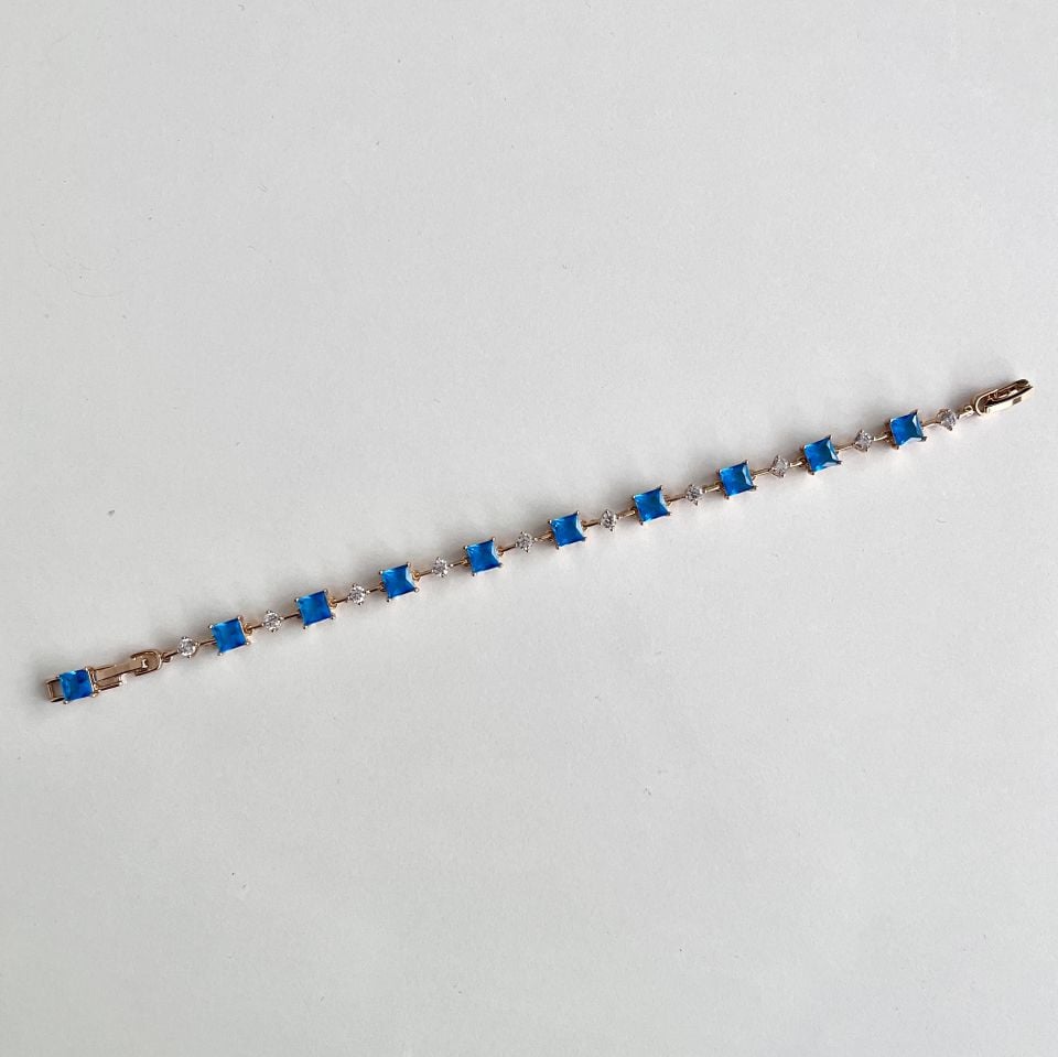 Xuping Mavi Zirkon Bileklik