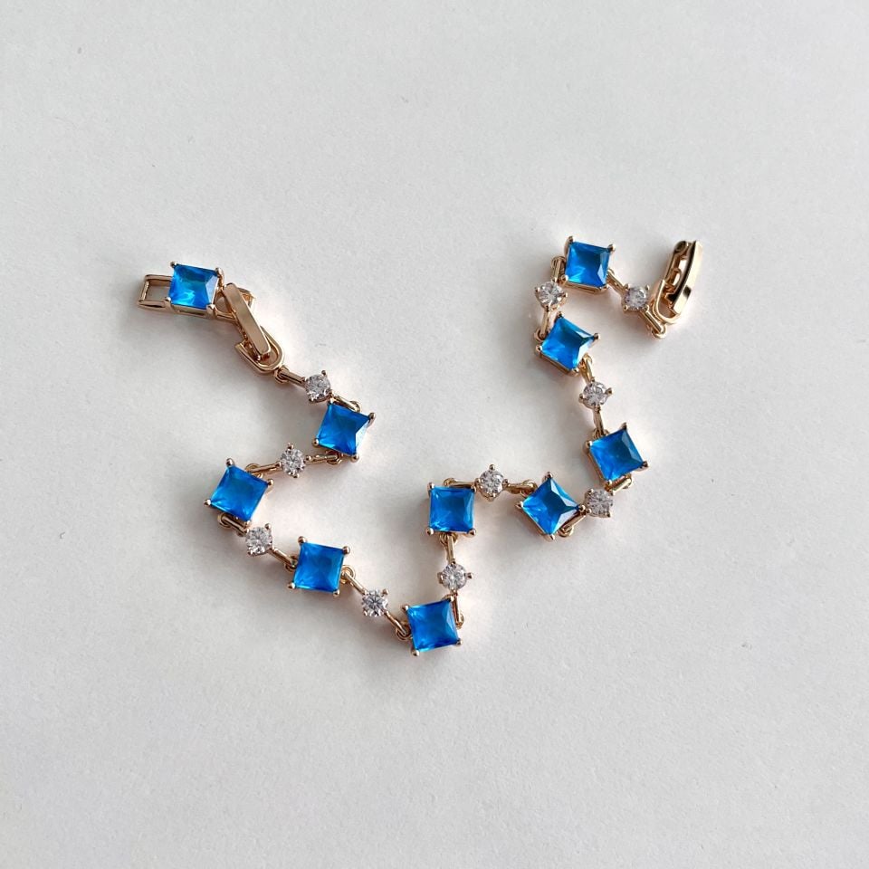 Xuping Mavi Zirkon Bileklik