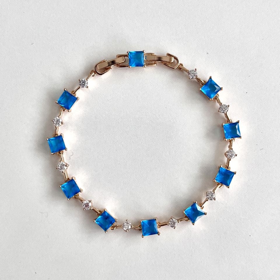 Xuping Mavi Zirkon Bileklik