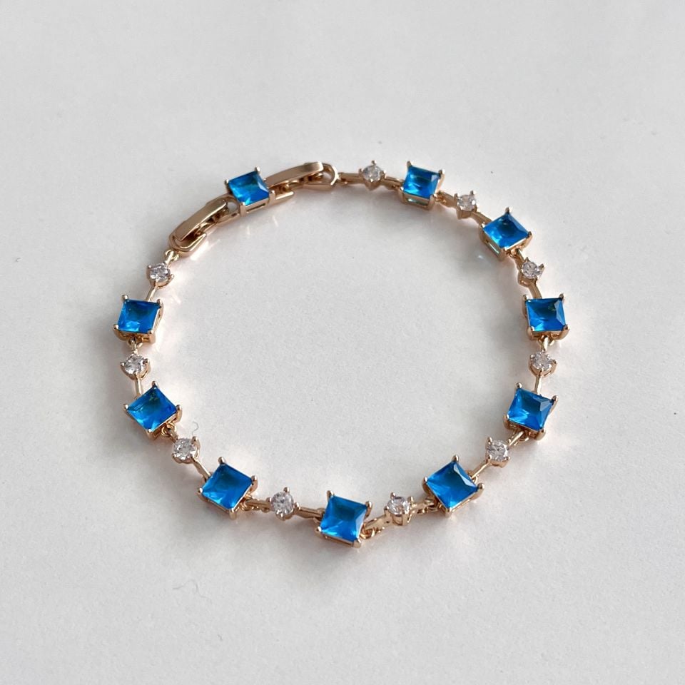 Xuping Mavi Zirkon Bileklik