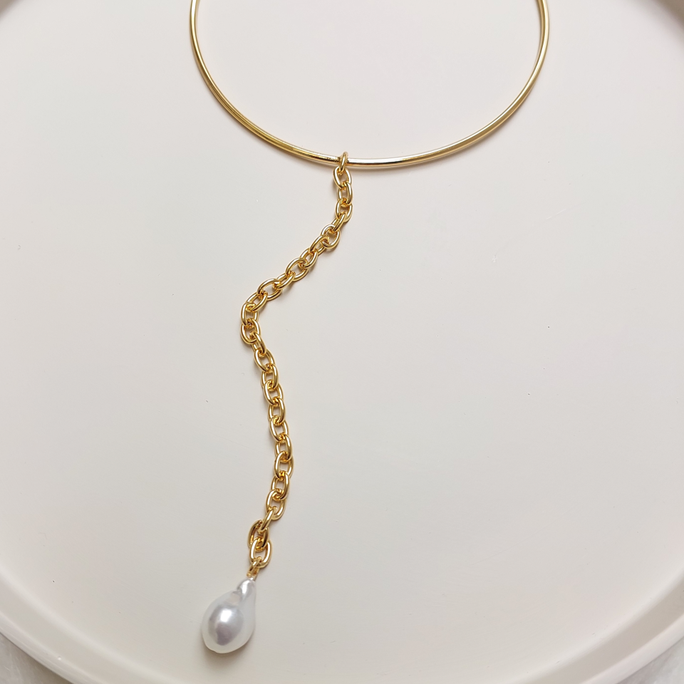 İnci Detay Choker Kolye