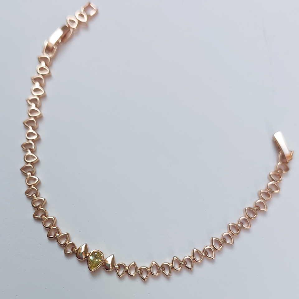 Xuping Vip Yağ Yeşili Zirkon Bileklik