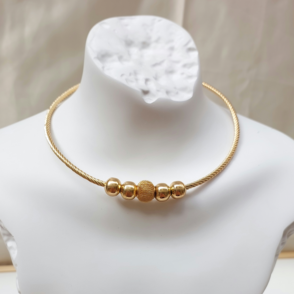 Topçuklu Kolye & Bileklik & Küpe Set