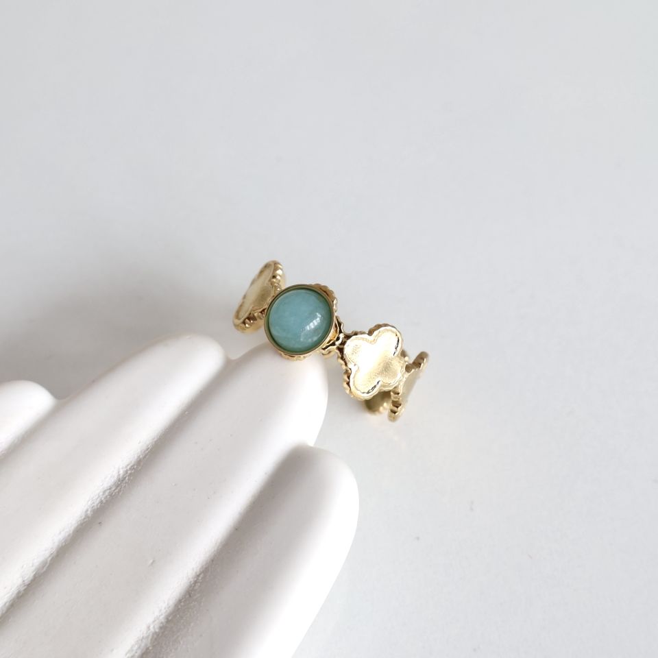 Çelik Taşlı Yüzük