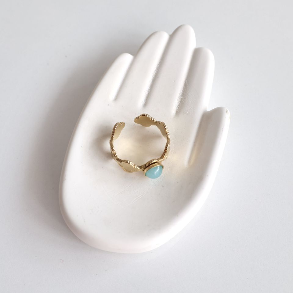 Çelik Taşlı Yüzük