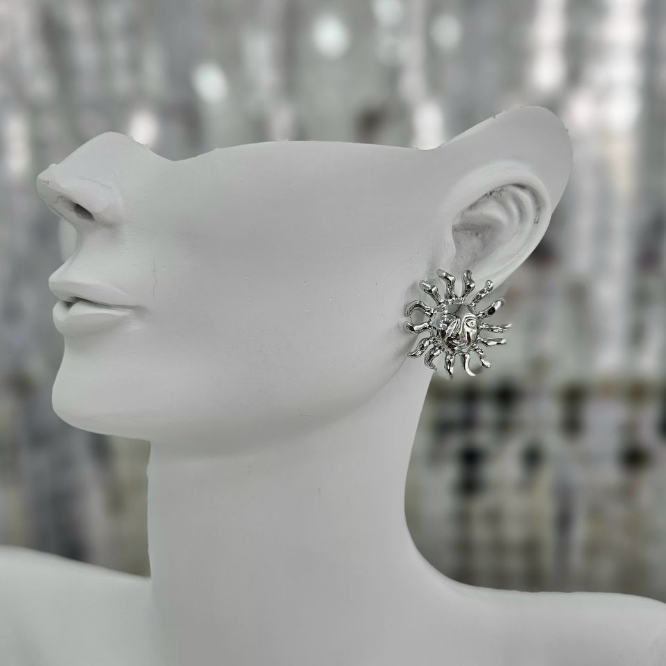Güneş Küpe Silver