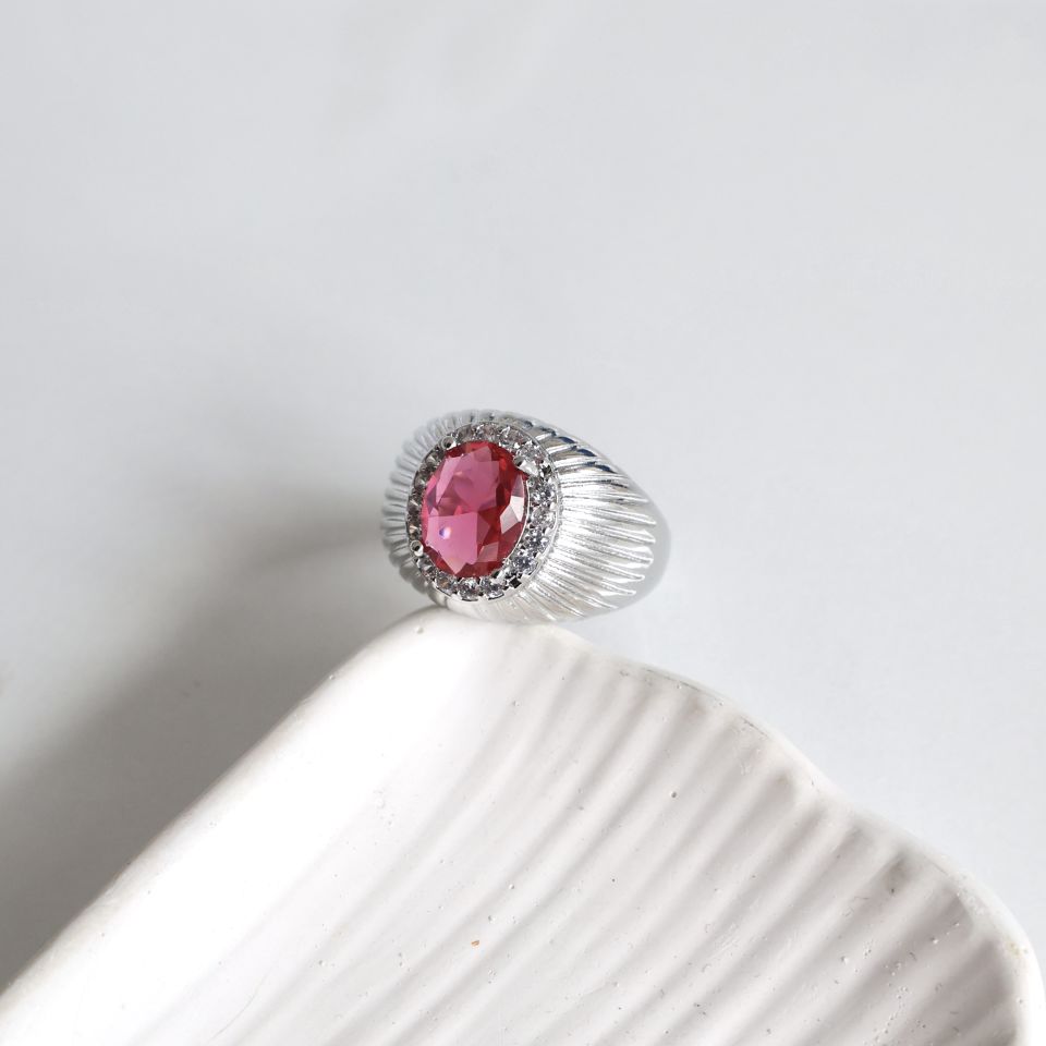 Özel Seri Silver Pembe Yüzük