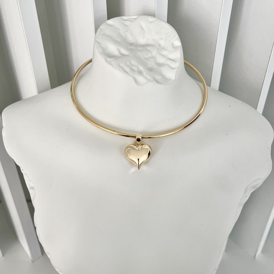 Özel Seri Kalpli Choker Kolye