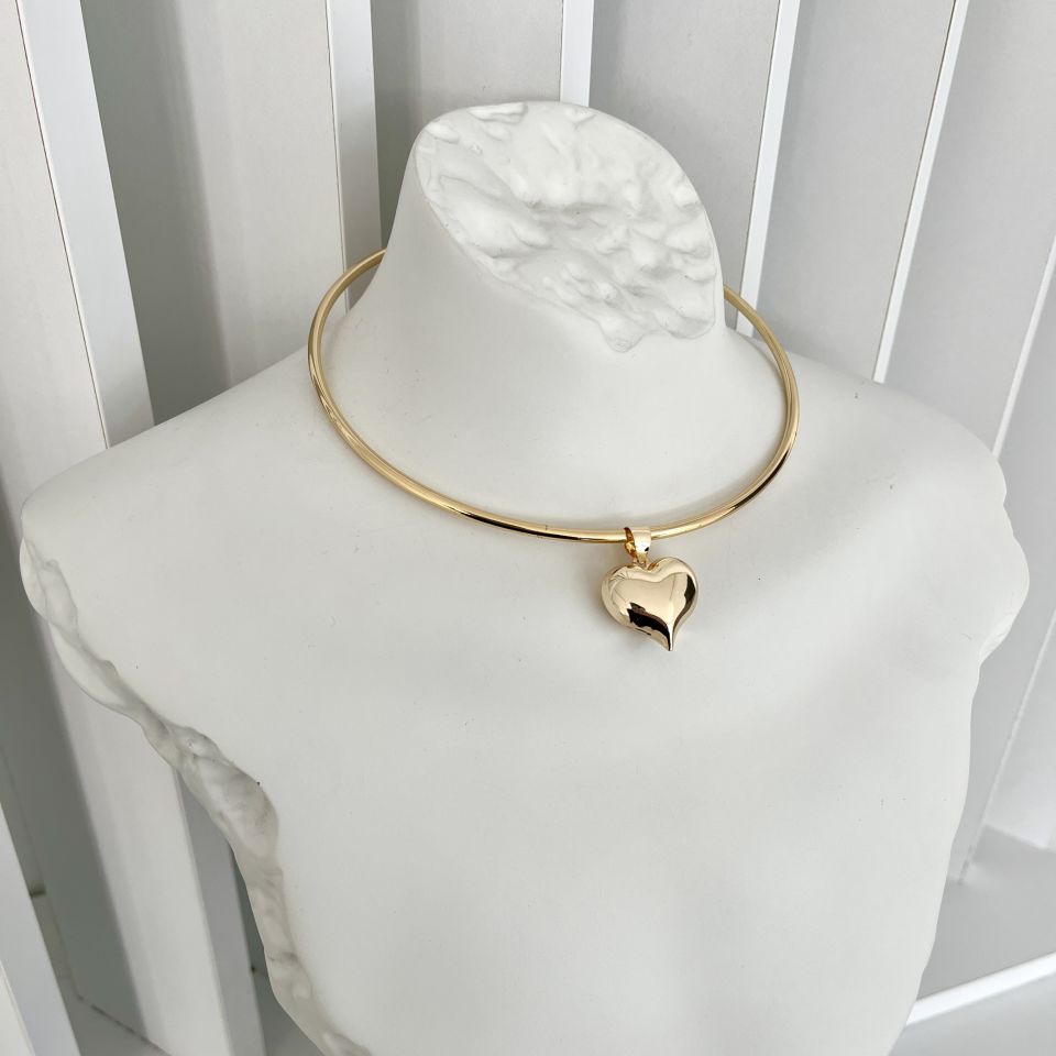 Özel Seri Kalpli Choker Kolye