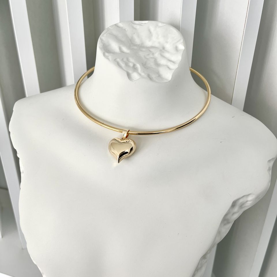 Özel Seri Kalpli Choker Kolye