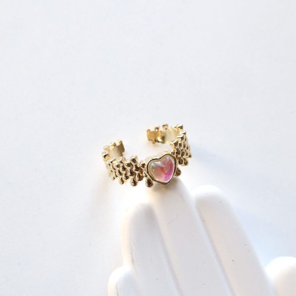 Renkli Kalpli Yüzük