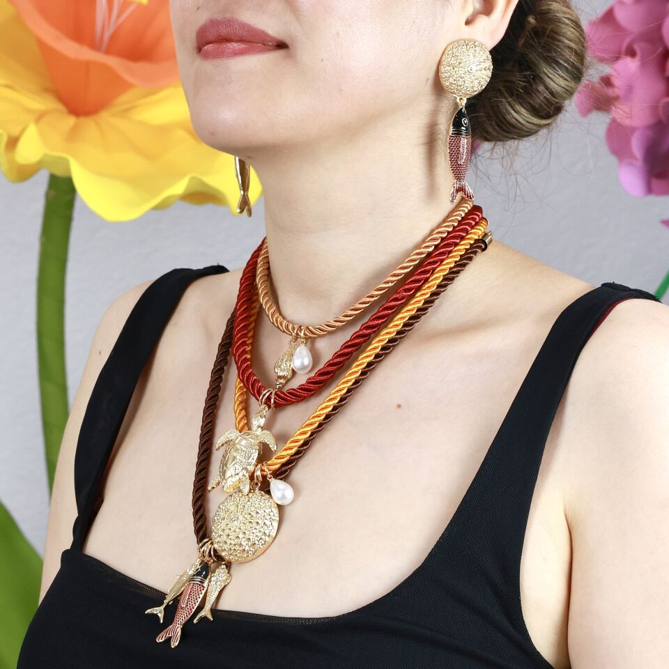 Zara Halat Çoklu Deniz Temalı Kolye