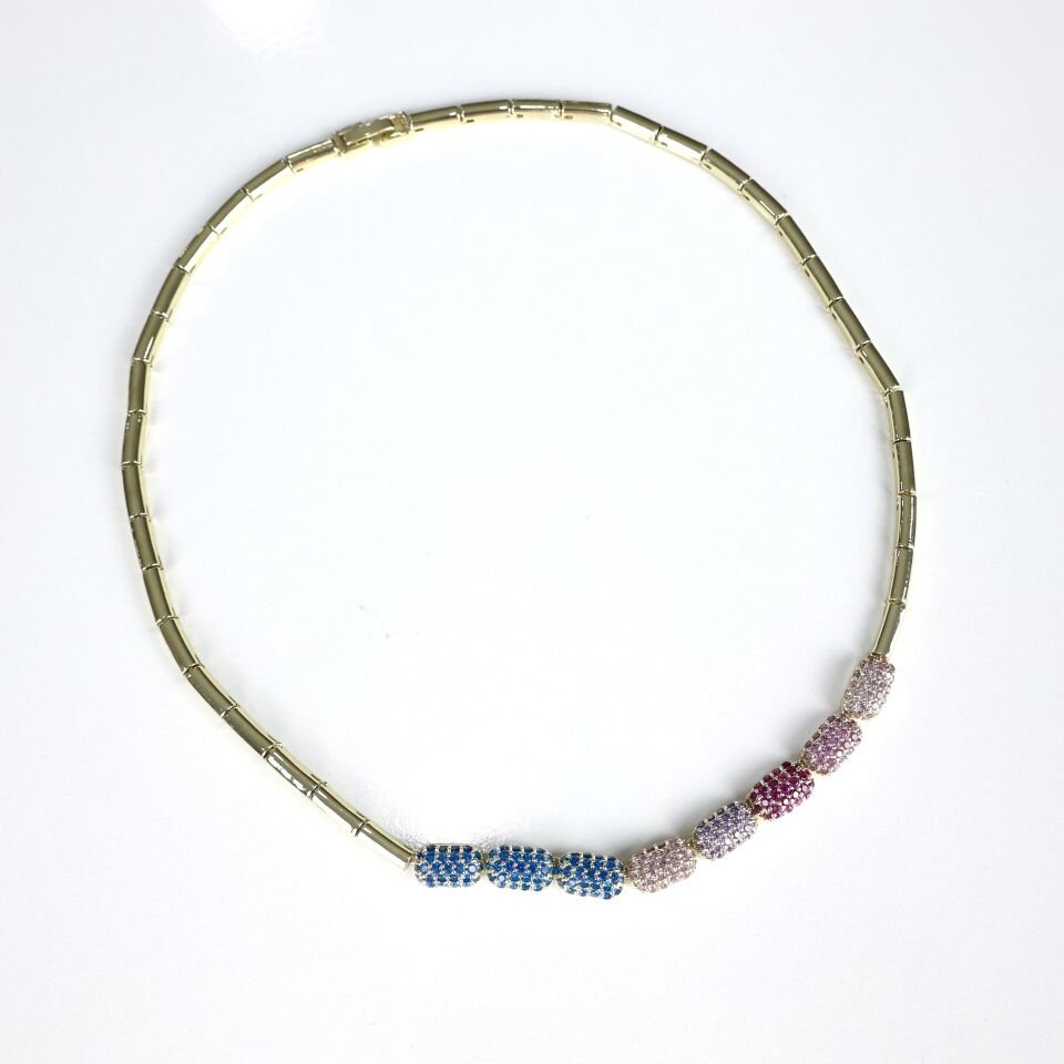 Renkli Taşlı Kolye