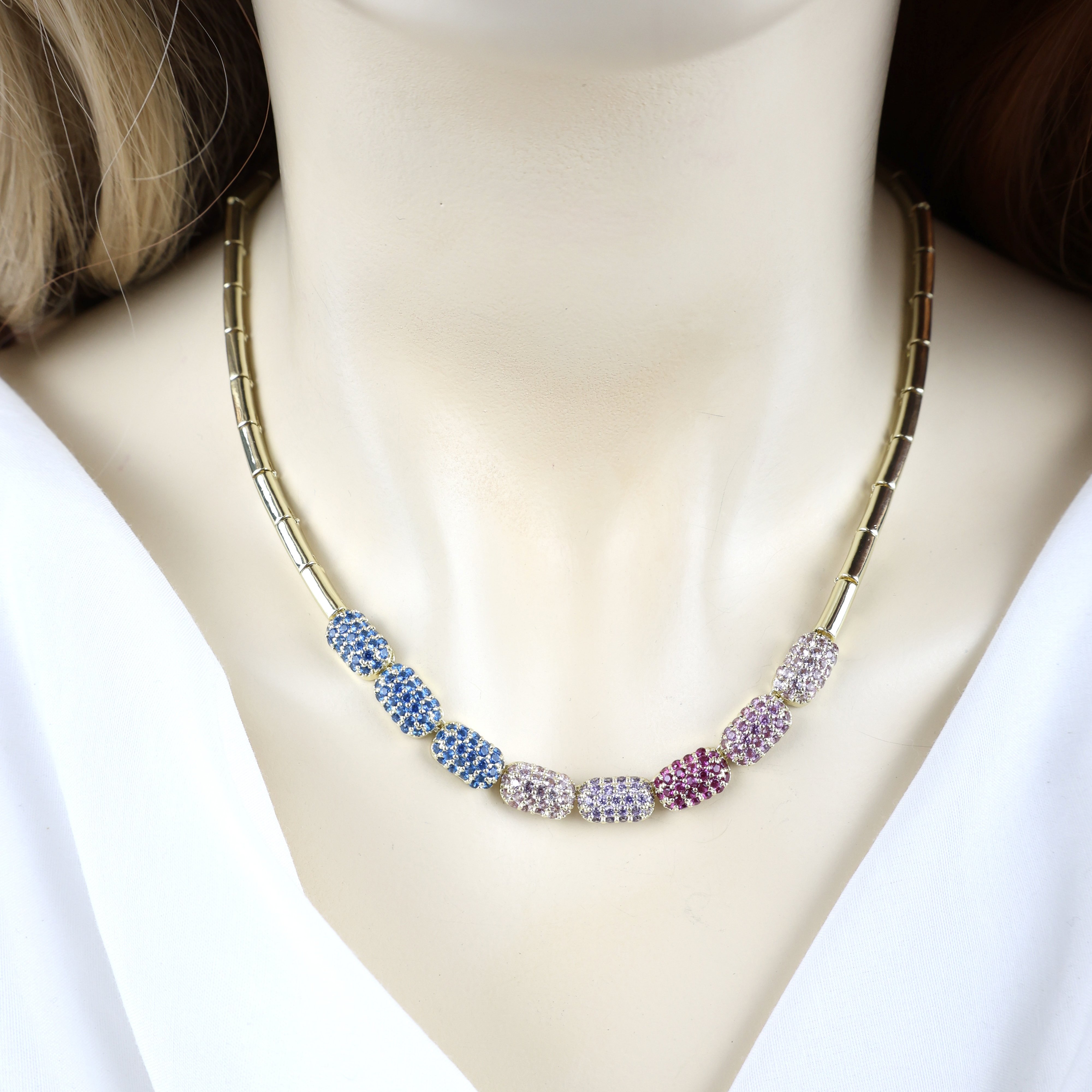 Renkli Taşlı Kolye