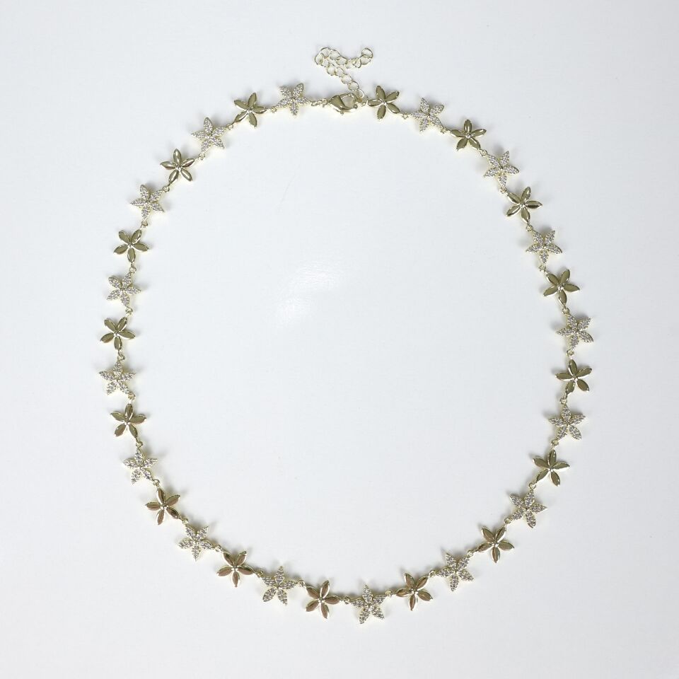 Çiçek Sıralı Kolye