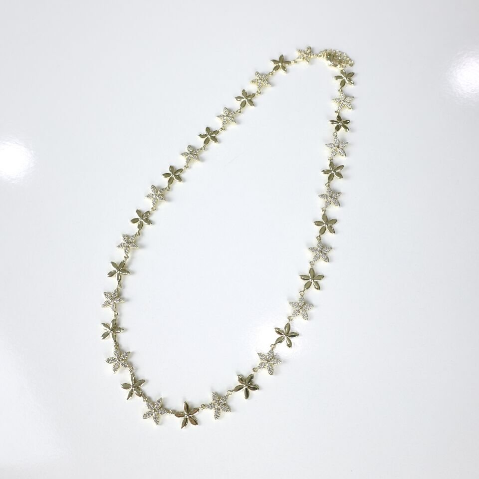 Çiçek Sıralı Kolye