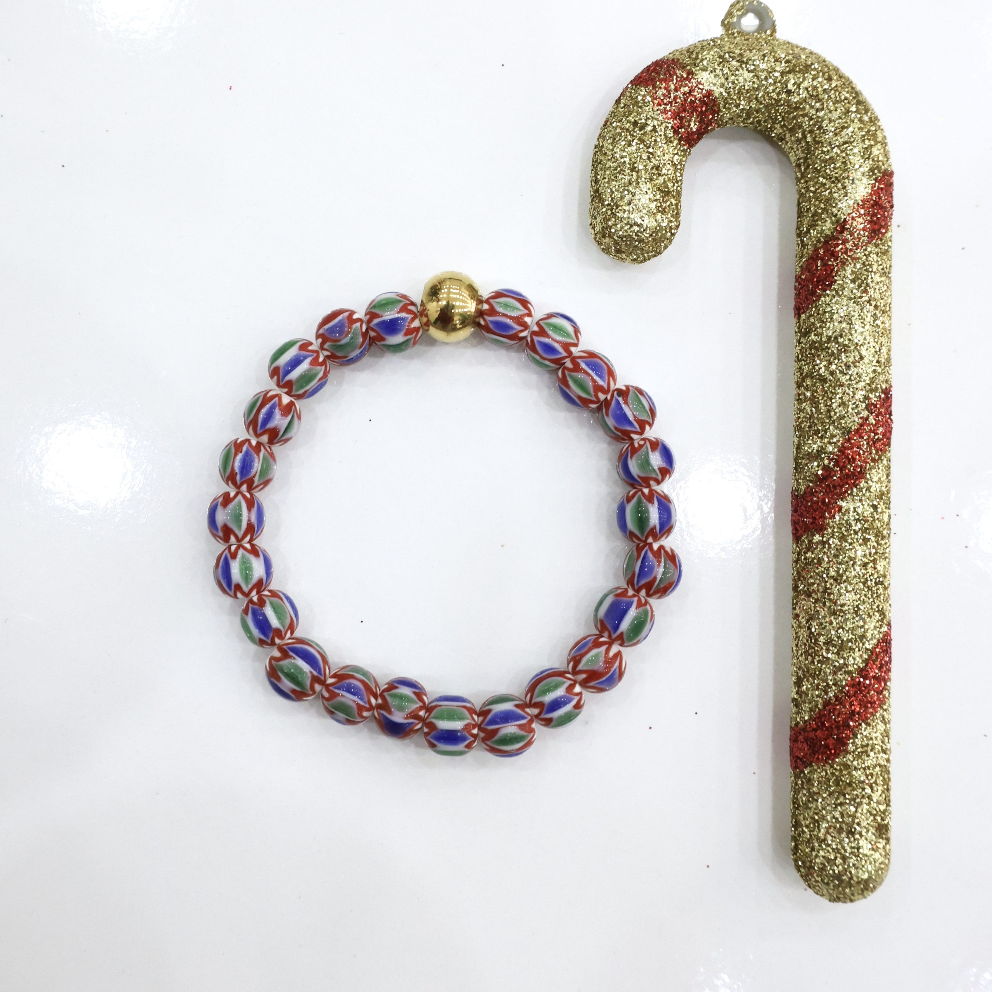 Yılbaşı Temalı Cam Bileklik