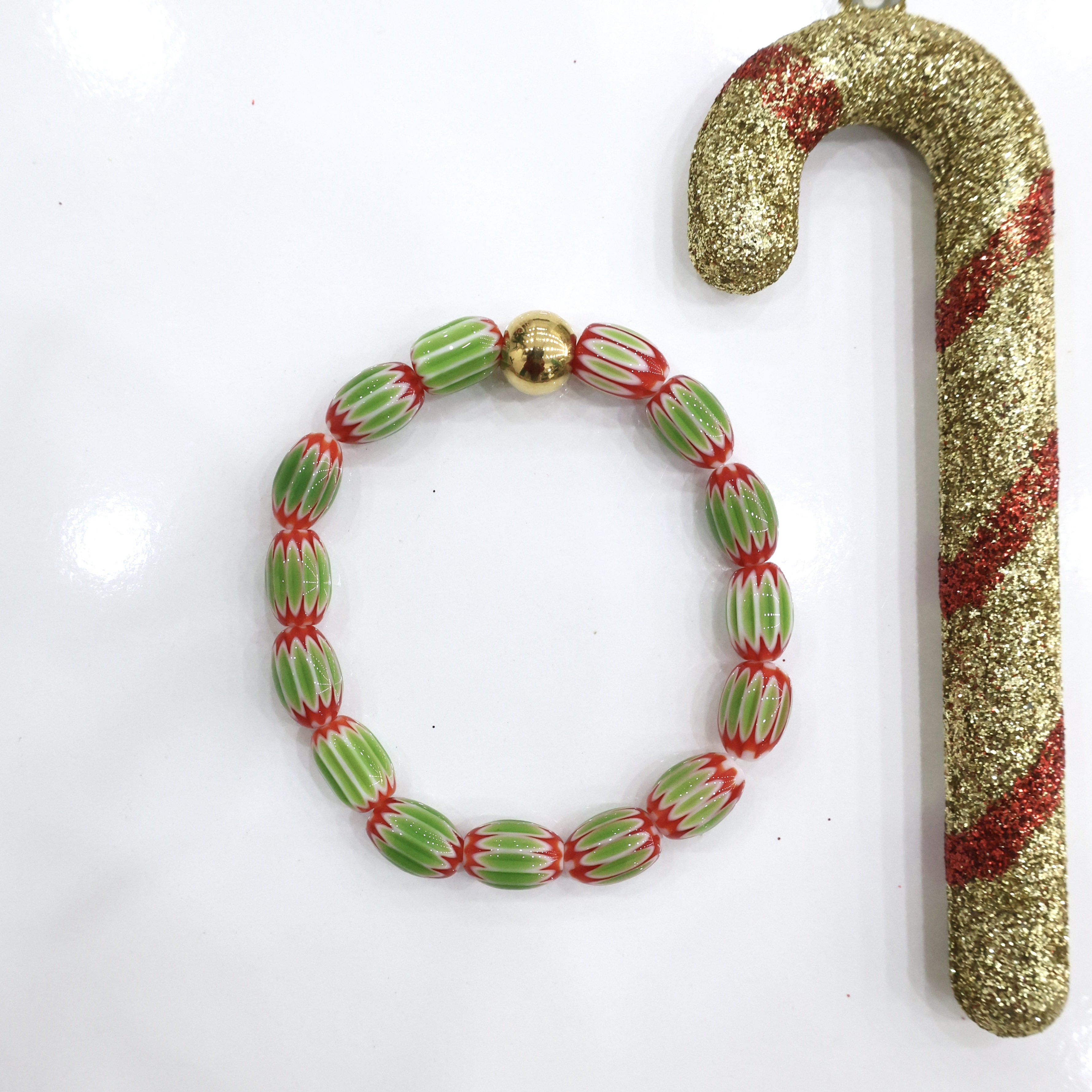 Yılbaşı Temalı Cam Bileklik