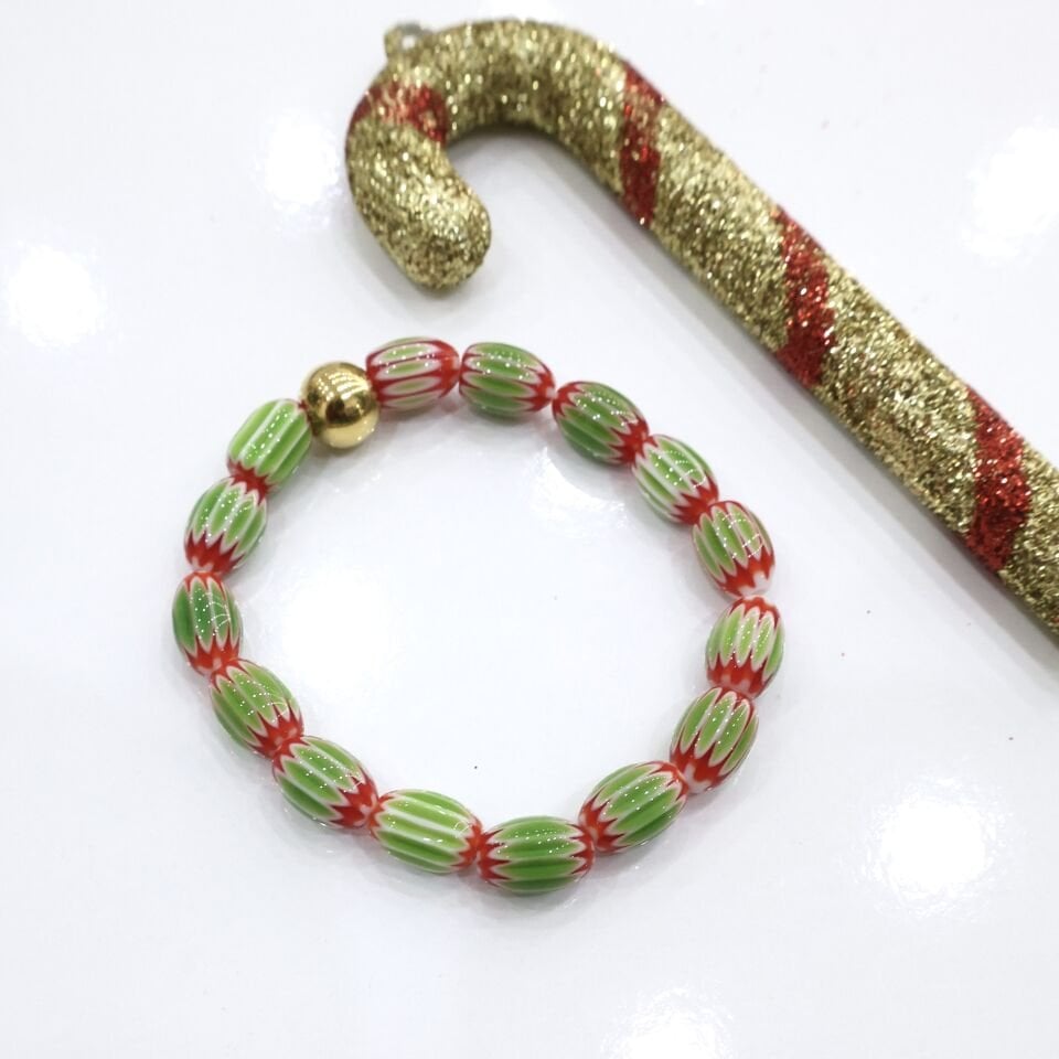 Yılbaşı Temalı Cam Bileklik