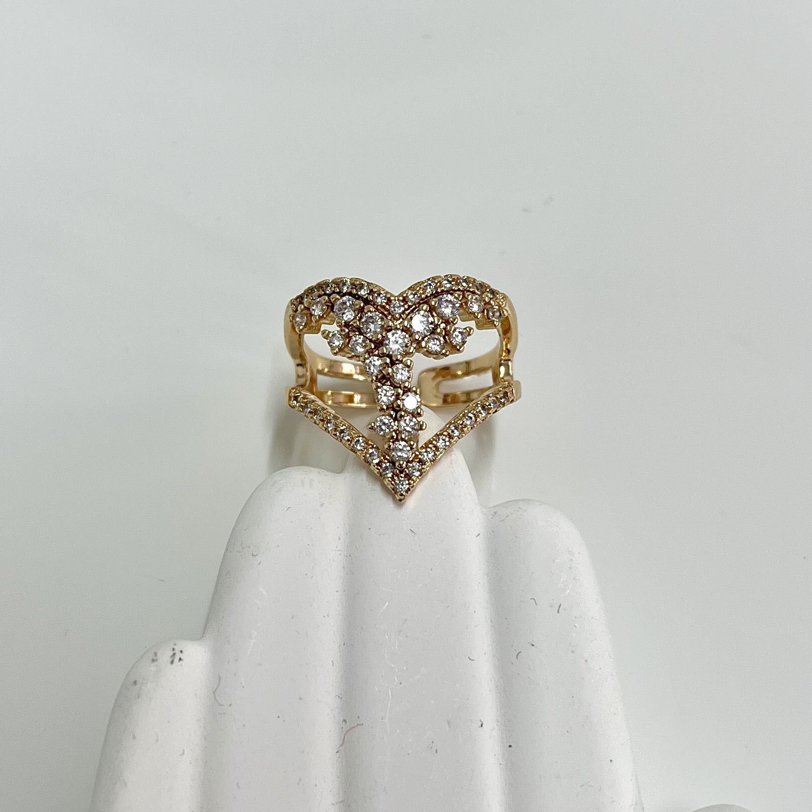 Özel Seri Zirkon Taş Kalp Yüzük