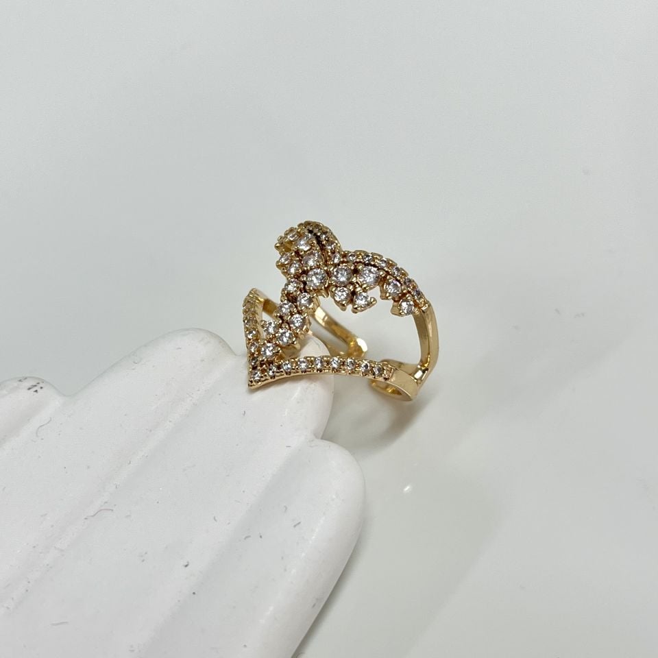 Özel Seri Zirkon Taş Kalp Yüzük