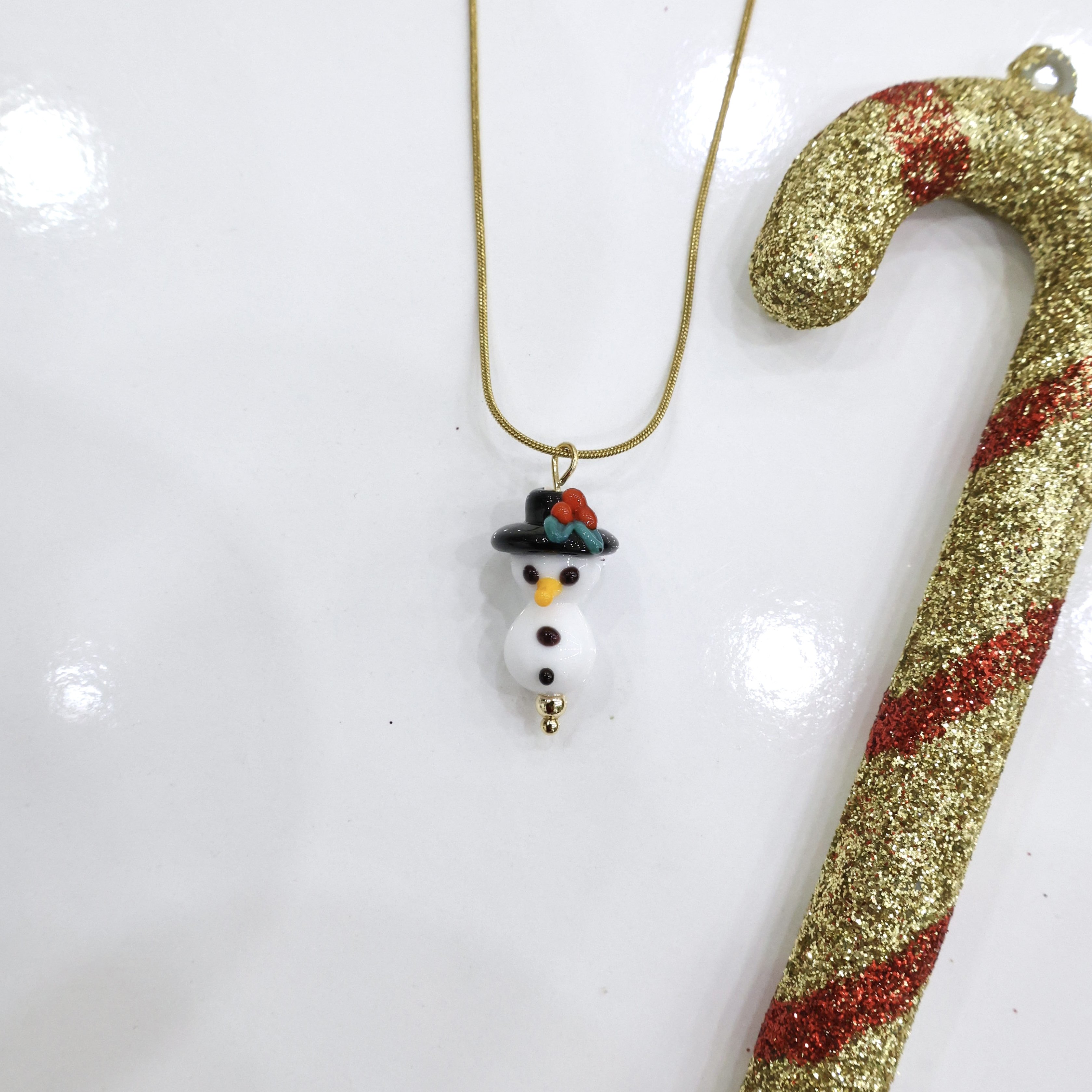 Çelik Yılbaşı Murano Kolye