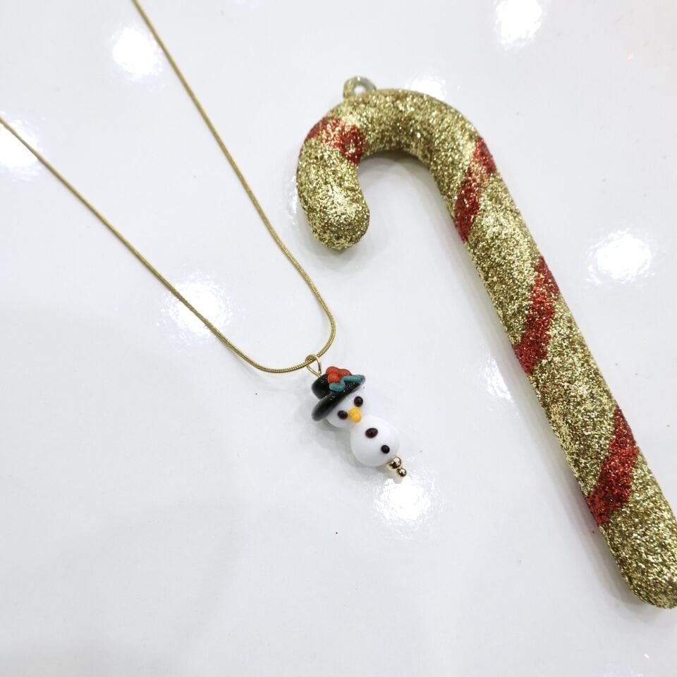 Çelik Yılbaşı Murano Kolye