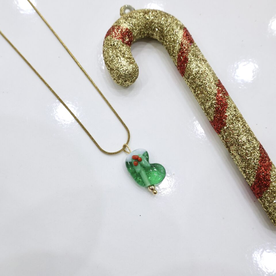 Çelik Yılbaşı Murano Kolye