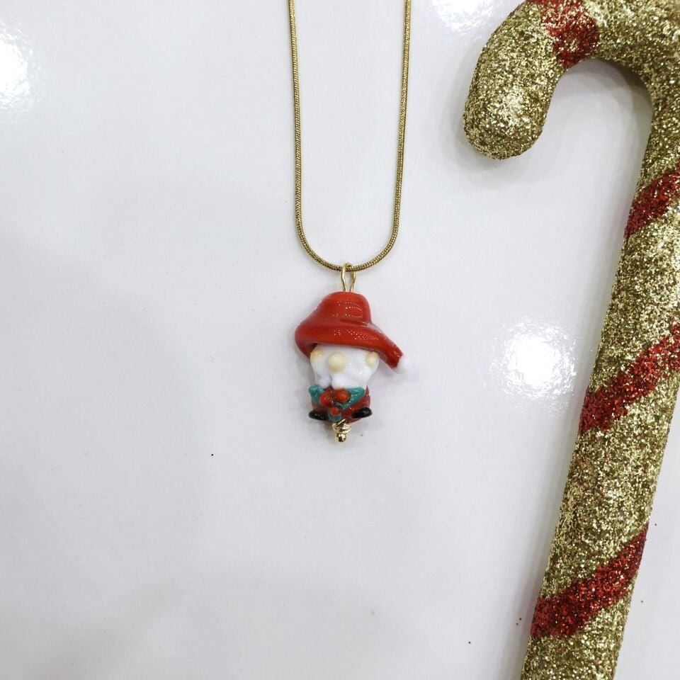 Çelik Yılbaşı Murano Kolye