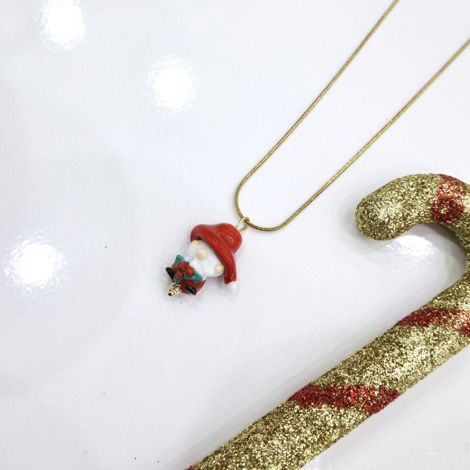 Çelik Yılbaşı Murano Kolye