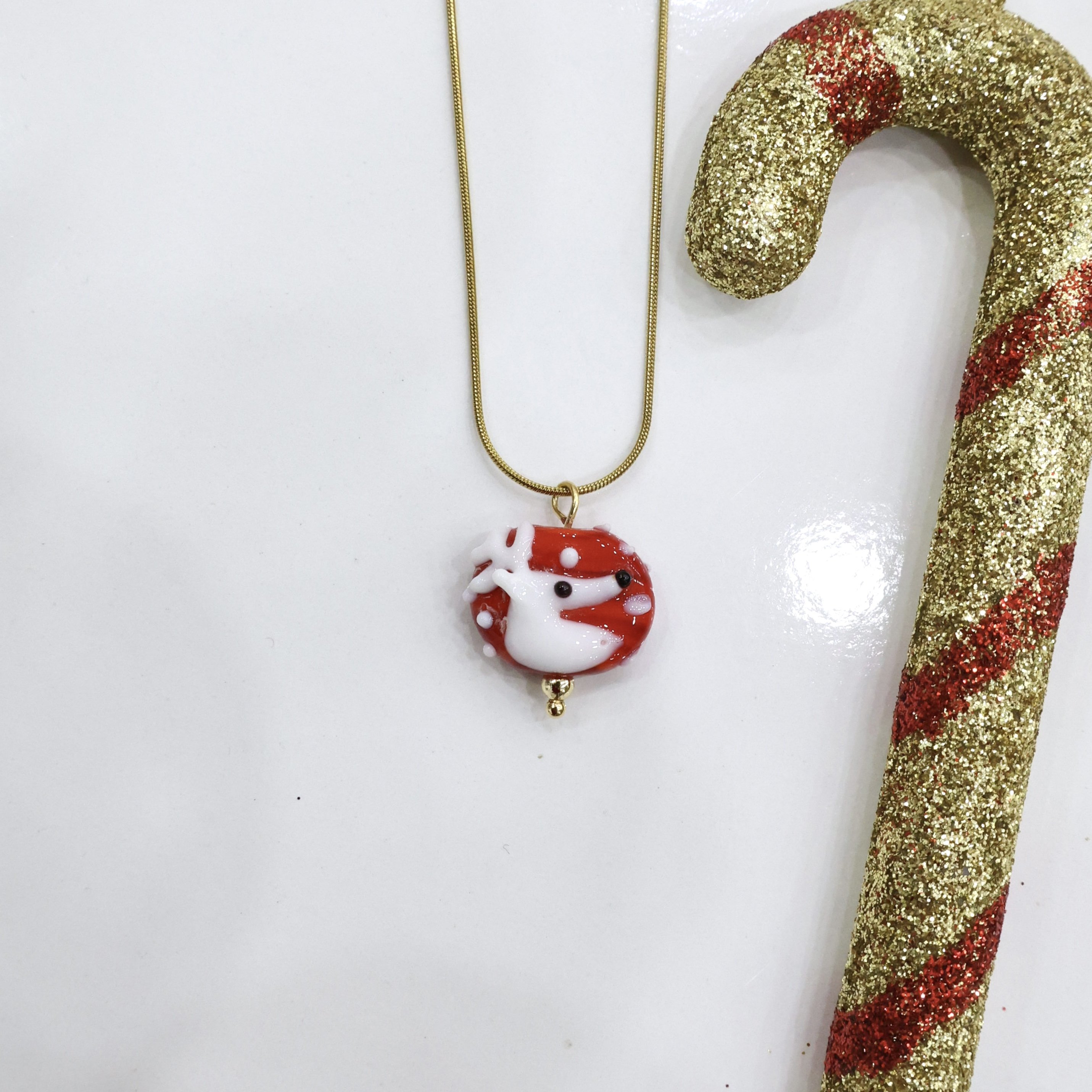 Çelik Yılbaşı Murano Kolye