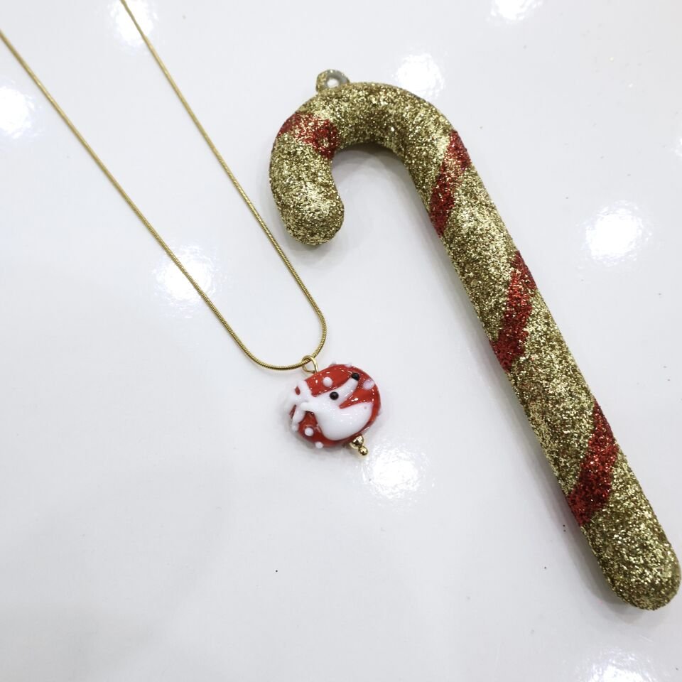 Çelik Yılbaşı Murano Kolye