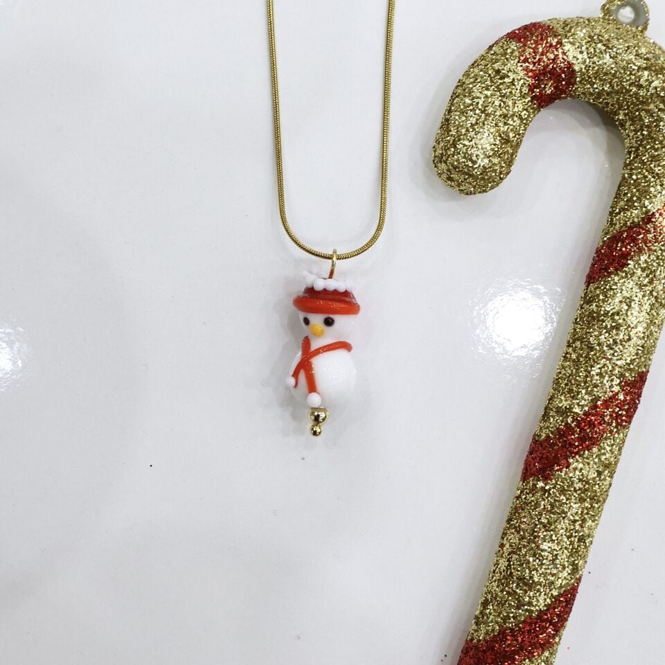 Çelik Yılbaşı Murano Kolye