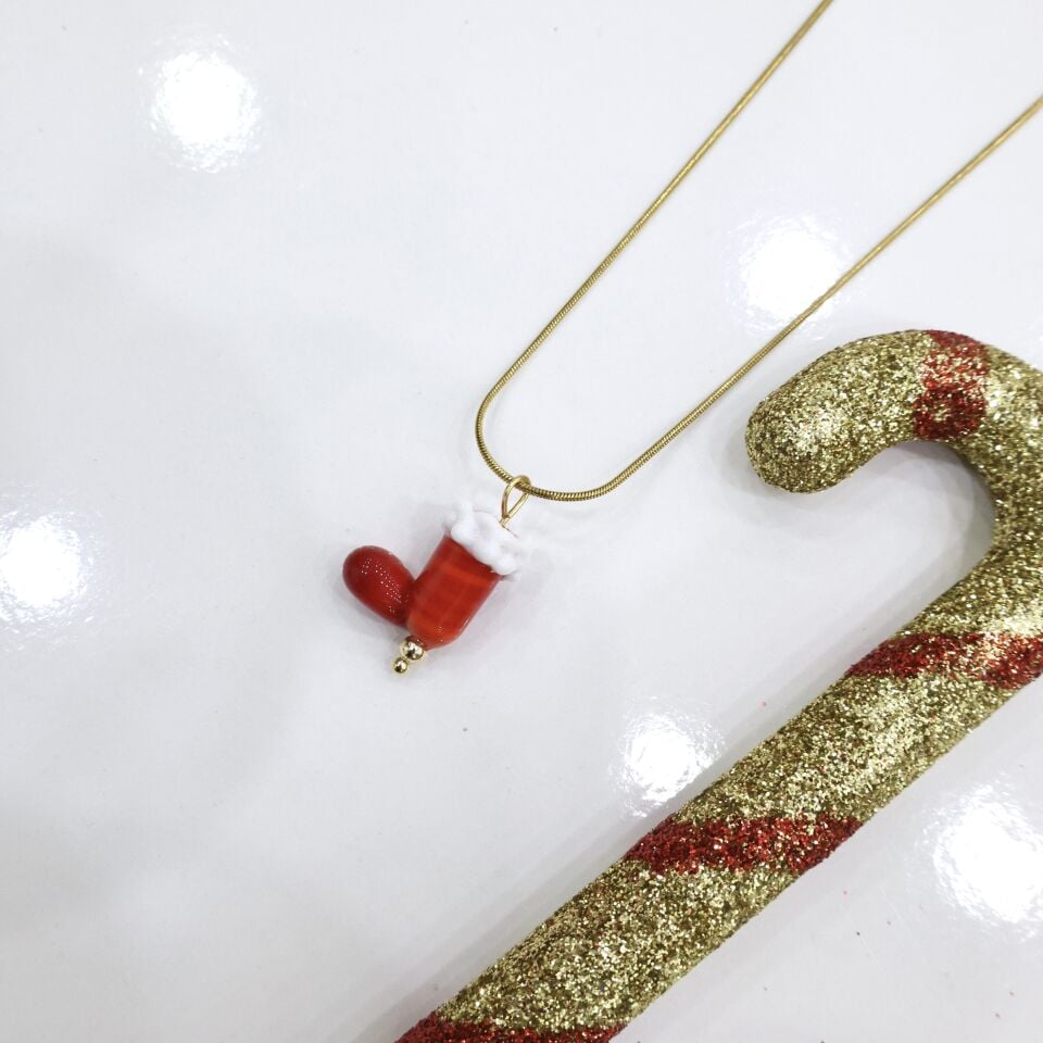 Çelik Yılbaşı Murano Kolye