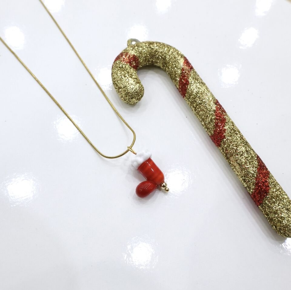 Çelik Yılbaşı Murano Kolye