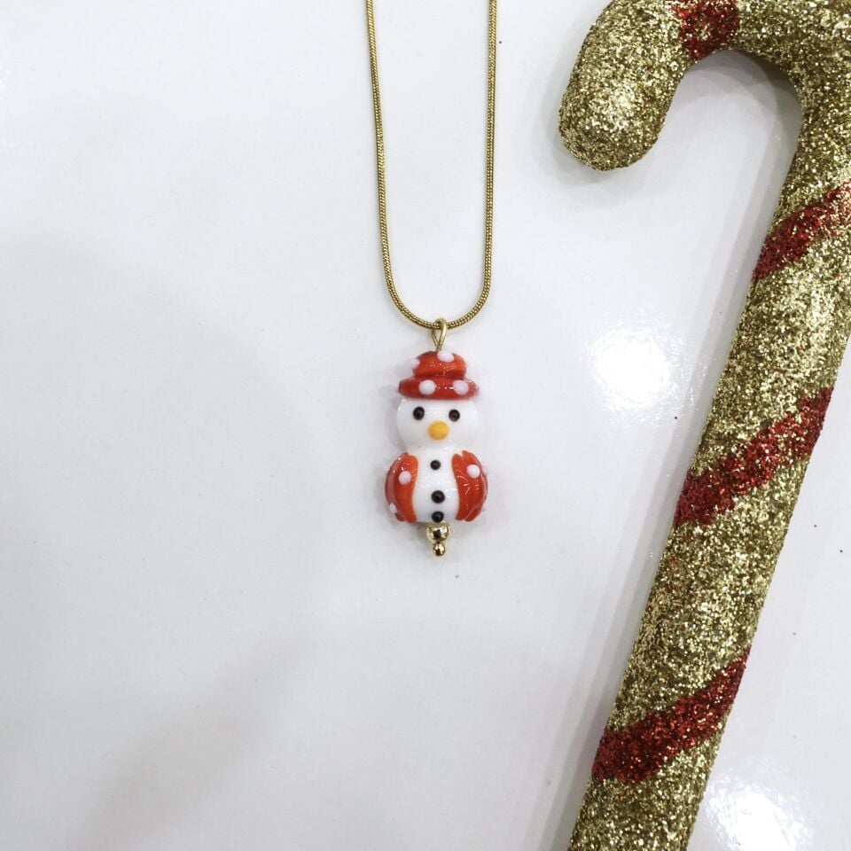 Çelik Yılbaşı Murano Kolye