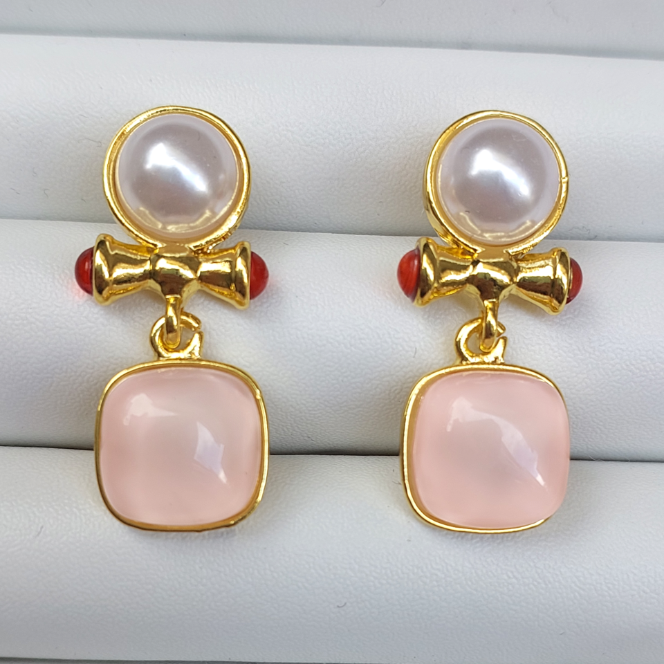 İthal Pembe Küpe