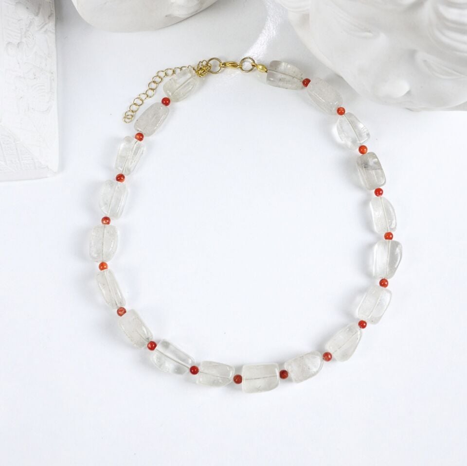 Kristal Kuvars Kolye