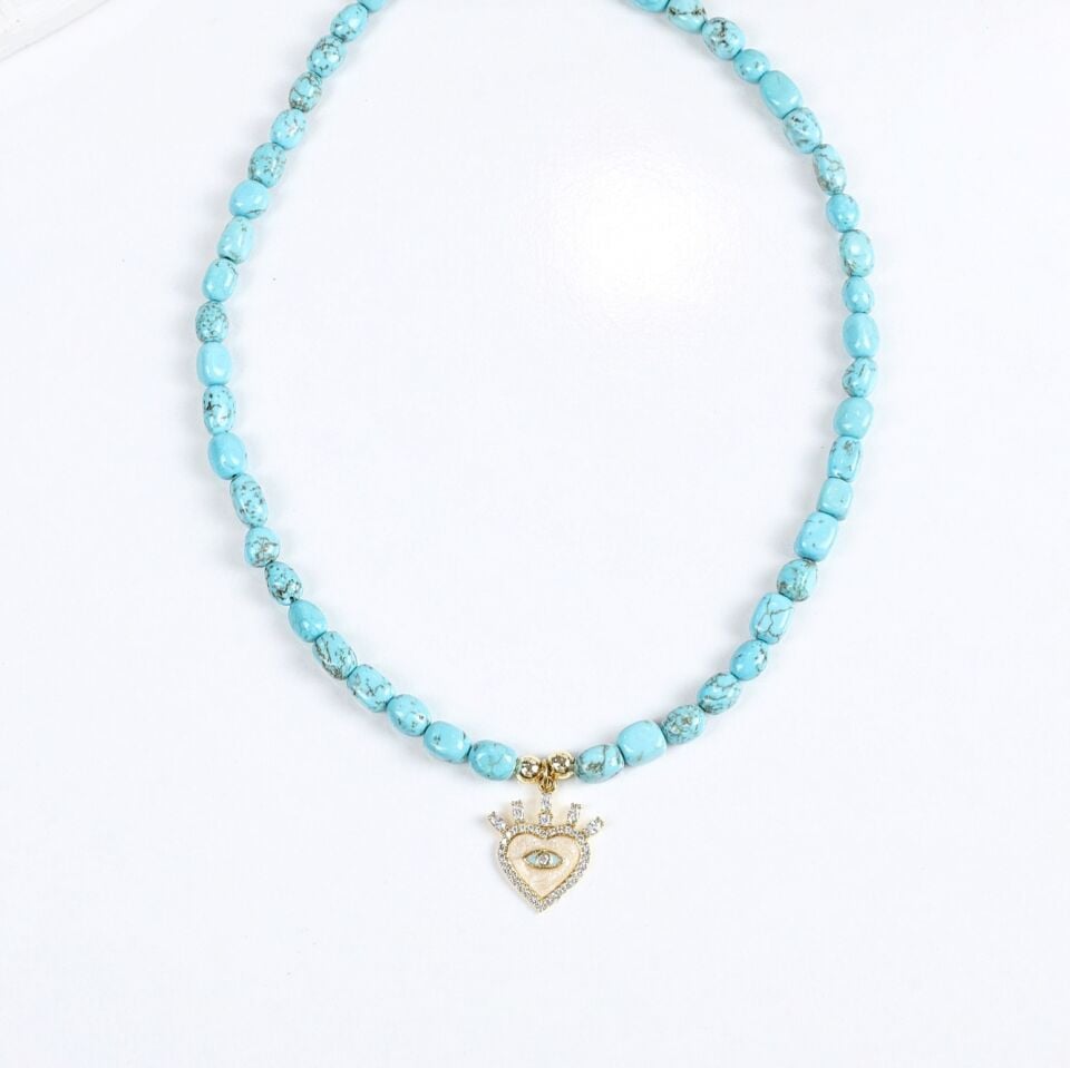 Turkuaz Taşı Kolye