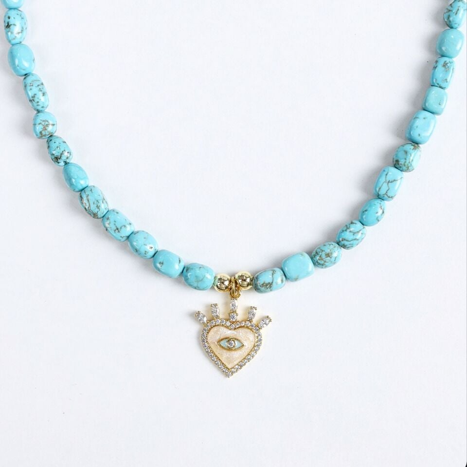 Turkuaz Taşı Kolye