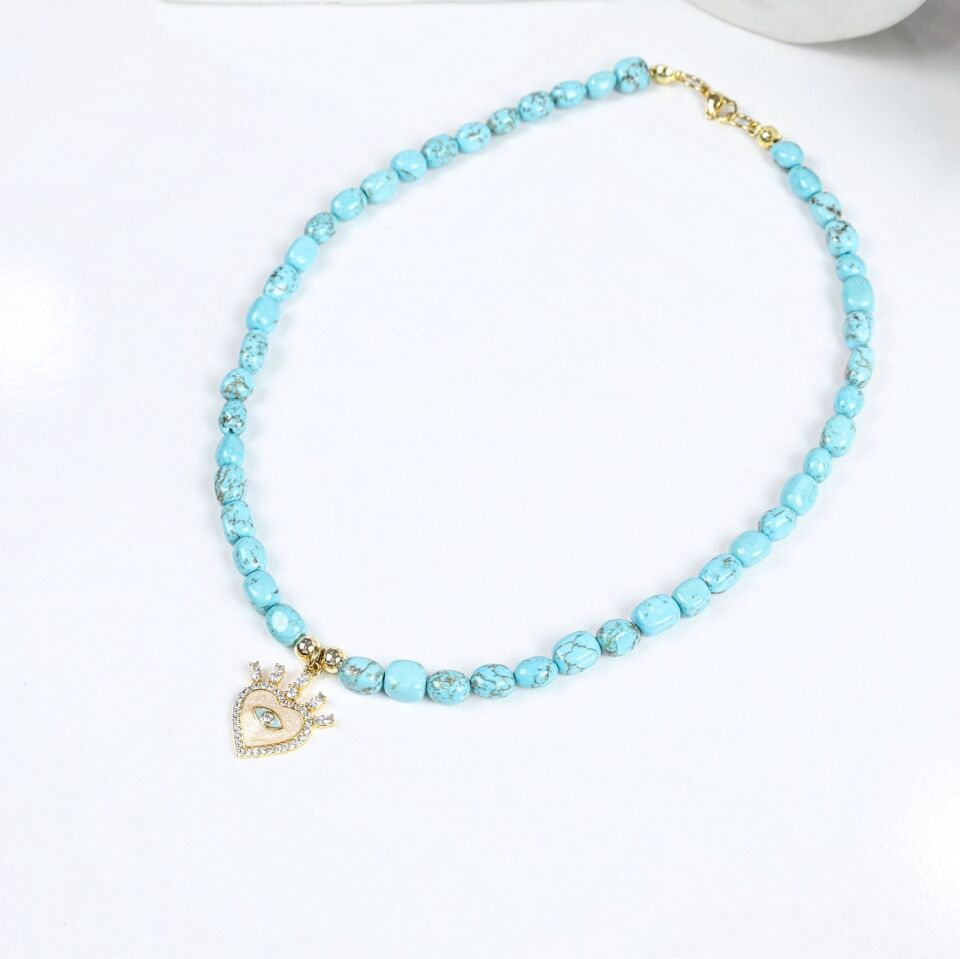 Turkuaz Taşı Kolye