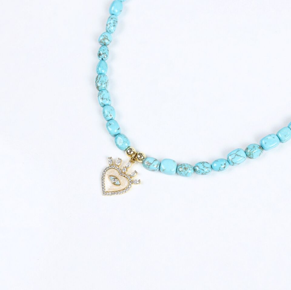 Turkuaz Taşı Kolye