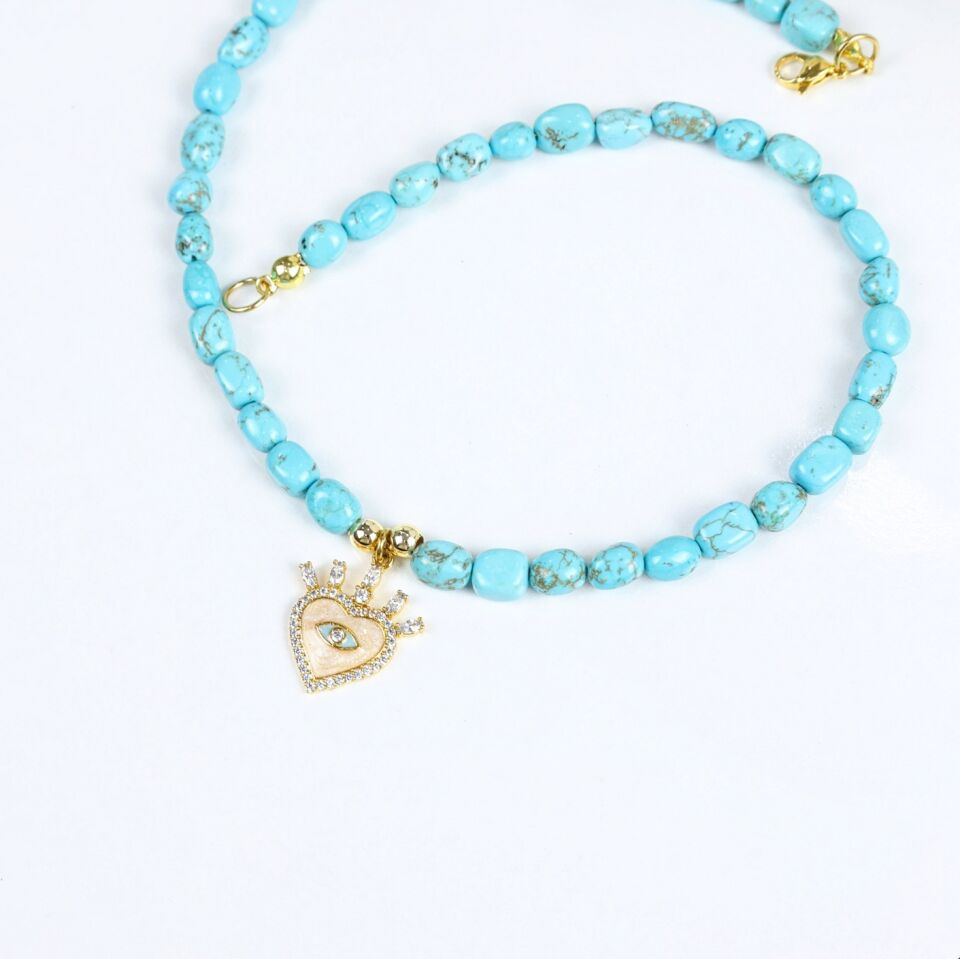 Turkuaz Taşı Kolye