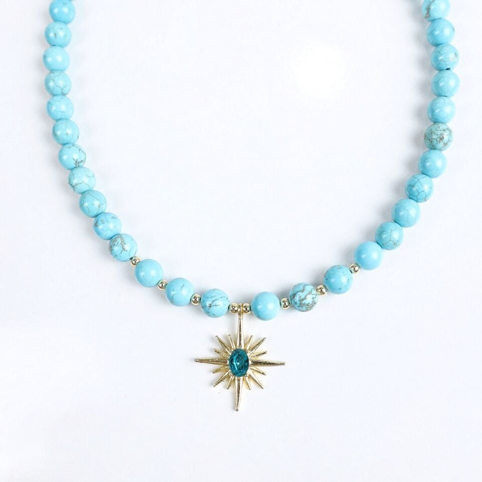Turkuaz Taşı Kolye