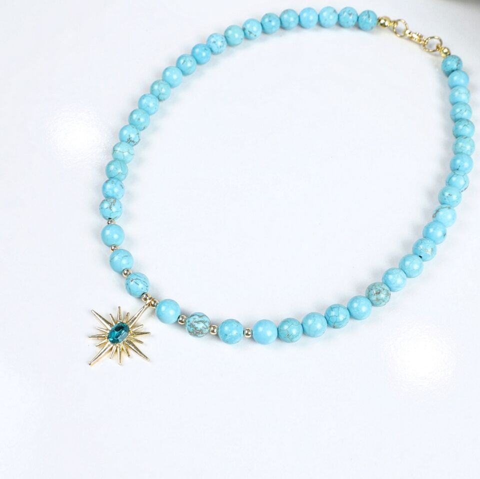 Turkuaz Taşı Kolye