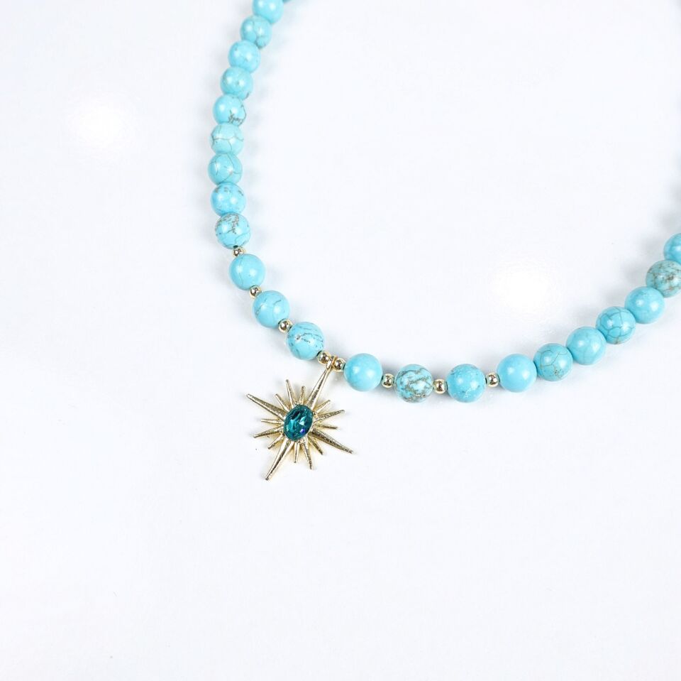 Turkuaz Taşı Kolye