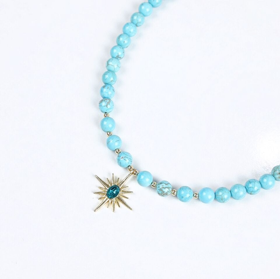 Turkuaz Taşı Kolye